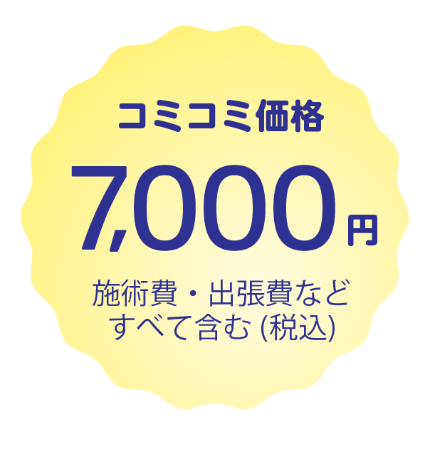 コミコミ価格7,000円